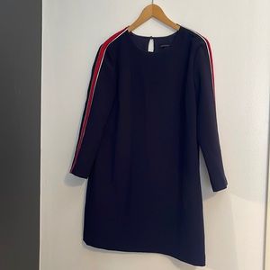 Formal sporty navy blue dress